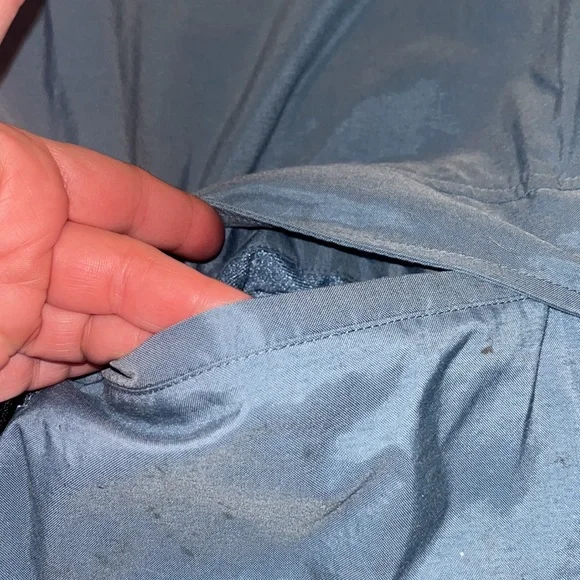 Vintage 90s Nike Heavy Essential Streetwear Navy Heavy Long Puffer jacket sz XL - Picture 3 of 15